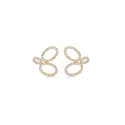 Billede af Mads Z "Evaya" øreringe 14 kt. guld m. 0,32 ct. brillanter