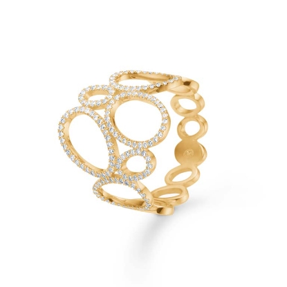 Billede af Mads Z "Evaya" ring 14 kt. guld m. 0,48 ct. brillanter (str. 50-60)
