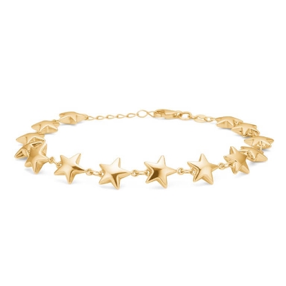 Billede af Mads Z "Astra Lux" armbånd 8 kt. guld (18-20 cm)