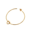 Billede af Jane Kønig Big Tied Heart Hoop ørering forgyldt sølv (1 stk.)