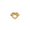Billede af Jane Kønig Tied Heart Stud ørering forgyldt sølv (1 stk.)
