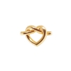 Billede af Jane Kønig Big Tied Heart Stud ørering forgyldt sølv (1 stk.)