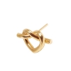 Billede af Jane Kønig Big Tied Heart Stud ørering forgyldt sølv (1 stk.)