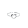 Billede af Jane Kønig "Tied Heart" ring sølv (str. 60)