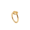 Billede af Jane Kønig "Tied Heart" ring forgyldt sølv (str. 50)