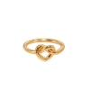 Billede af Jane Kønig "Tied Heart" ring forgyldt sølv (str. 52)
