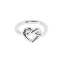 Billede af Jane Kønig "Big Tied Heart" ring sølv (str. 58)
