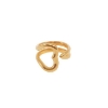 Billede af Jane Kønig "Open Heart" ring forgyldt sølv (str. 50)