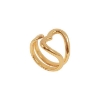 Billede af Jane Kønig "Open Heart" ring forgyldt sølv (str. 56)