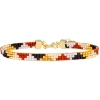 Billede af Nuni Copenhagen Nancy Cappuccino armbånd forgyldt sølv m. perler (16+3 cm)