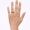 Billede af *Maria Black 'Saddle' ring forgyldt sølv (str. 54)