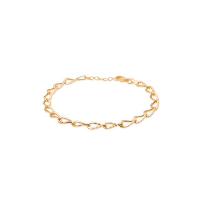 Billede af *Mads Z 8 kt. armbånd (17,5+2 cm.)