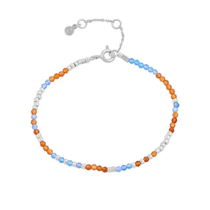 Billede af Hultquist Eira armbånd sølv m. perler (16+3 cm)