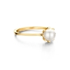 Billede af Spirit Icons Emily Pearl ring forgyldt sølv m. perle (str. 48-64)