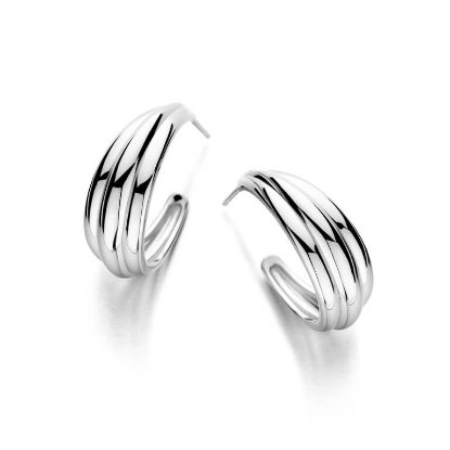 Billede af Spirit Icons Emelda Hoop (L) øreringe sølv