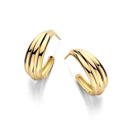 Billede af Spirit Icons Emelda Hoop (L) øreringe forgyldt sølv