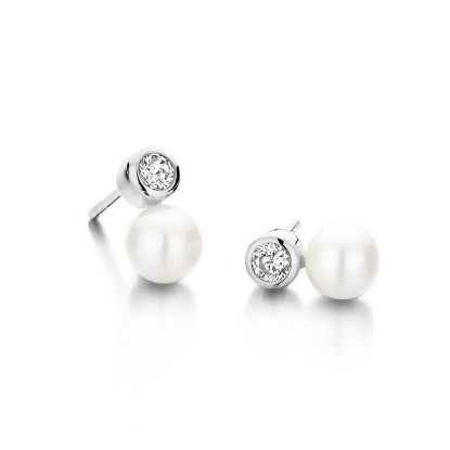 Billede af Spirit Icons Ava Stud øreringe sølv m. fvp + cz