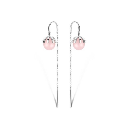 Billede af Spirit Icons Emily Pink øreringe sølv m. lyserød cz