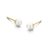 Billede af Spirit Icons Figaro Pearl Stud (5mm) øreringe forgyldt sølv m. perle