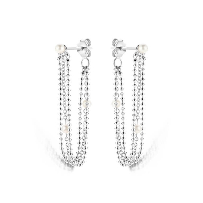 Billede af Spirit Icons Venus Pearl Hanger øreringe sølv m. perler