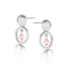 Billede af Spirit Icons Annika Pink Stud øreringe sølv m. lyserød cz