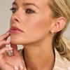Billede af Spirit Icons Annika Blue Stud øreringe forgyldt sølv m. grøn cz