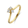 Billede af Spirit Icons Juliet Large ring 14 karat guld m. 0,27 ct. brillanter (str. 60)