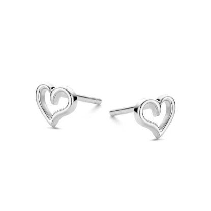 Billede af Spirit Icons Fiona Stud øreringe 14 karat hvidguld