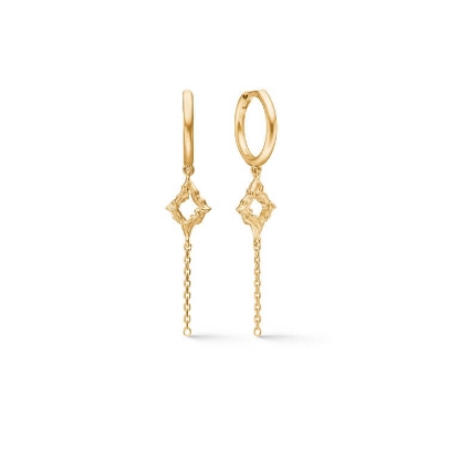 Billede af Studio Z "Peak" øreringe forgyldt sølv