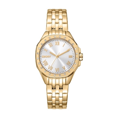 Billede af DKNY Brooklyn Mini dameur stål gulddoublé 5bar 30mm