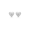 Billede af Studio Z "Amour Heart" øreringe sølv