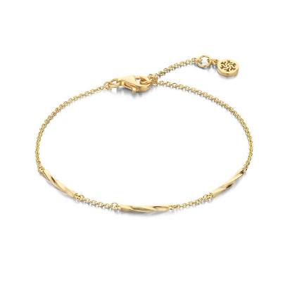 Billede af Spirit Icons Linda armbånd forgyldt sølv (17-19 cm)