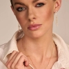 Billede af Spirit Icons Alma Pearl øreringe forgyldt sølv m. cz + fvp