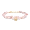 Billede af Studio Z "Urchin Elegance" armbånd forgyldt sølv m. kunzit (17+2 cm)