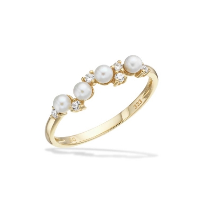 Billede af *Ring fkp./cubic zir. 8 kt.