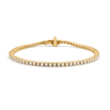 Billede af Mads Z "Tennis" armbånd 14 kt. guld m. 1,50 ct. w/si brillanter (16,5 cm)
