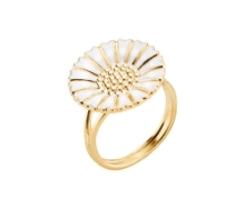 Billede af Lund Copenhagen Marguerit ring 18 mm forgyldt sølv (str. 54)