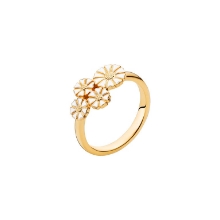 Billede af Lund Copenhagen Marguerit ring miks forgyldt sølv (str. 49)