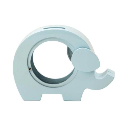 Billede af Nordahl Andersen sparebøsse Forkromet Elefant - lyseblå