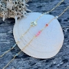 Billede af WiOGA Kamila armbånd forgyldt sølv m. sten (15,5-19 cm)