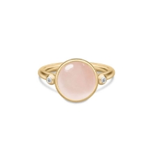 Billede af Julie Sandlau Prime Milky Rose ring forgyldt sølv med krystal cz (str. 50)