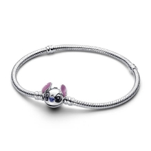 Billede af Pandora DISNEY Stitch armbånd sølv m. emalje (16 cm)