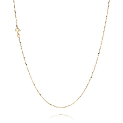 Billede af Kæde Kugle Facet forgyldt sølv t: 1,20 mm