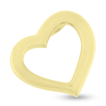 Billede af Vedhæng hjerte, åbent massivt