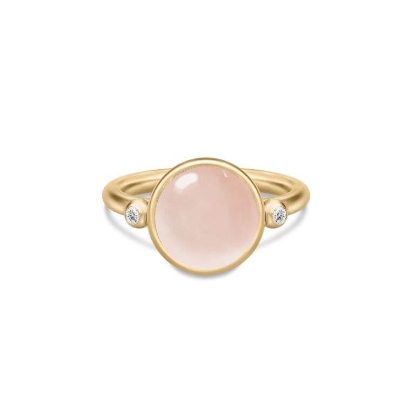 Billede af Julie Sandlau Prime Milky Rose ring forgyldt sølv med krystal cz (str. 48-60)