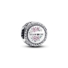 Billede af Pandora Team Bride charm sølv m. emalje + cz