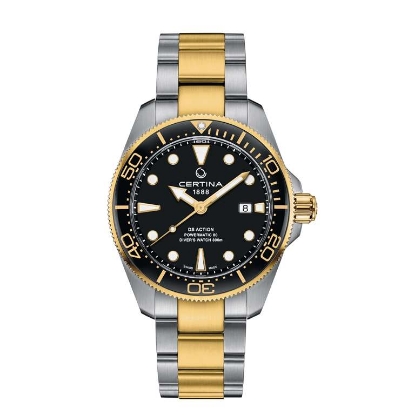 Billede af Certina DS Action Diver Automatisk Bi-colour sort skive 30bar safirglas 43mm