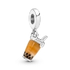Billede af *Pandora Muranoglas Bubble Tea Charm sølv