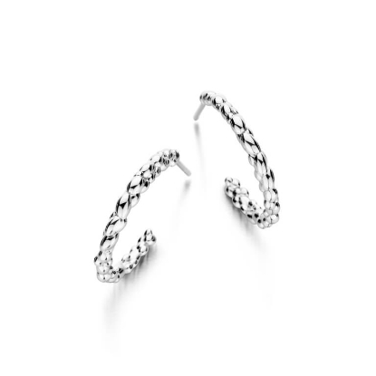Billede af Spirit Icons Pebbles Hoop øreringe sølv