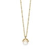 Billede af Spirit Icons Emily Pearl Pendant halskæde forgyldt sølv m. fvp (42-45 cm)